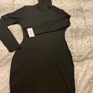 Black turtleneck dress